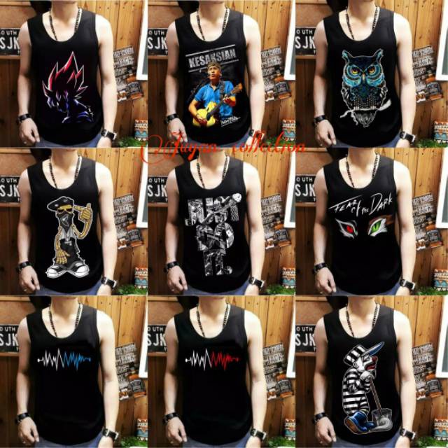 เสื้อกล้าม พิมพ์ลาย Joyan-men's สําหรับผู้ชาย