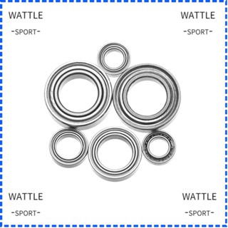 Wattle ตลับลูกปืนซีล สเตนเลส 6 ขนาด อุปกรณ์เสริม สําหรับตกปลา 1 ชิ้น