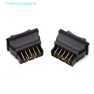 Trillioncatalpa DPDT สวิตช์หน้าต่างรถยนต์ 5 pins DC 12V 20A สีดํา TH