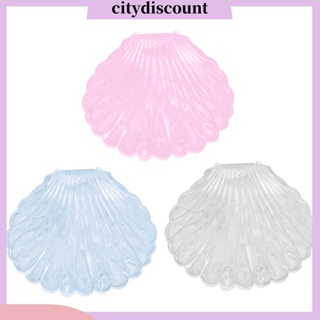 &lt;citydiscount&gt; กล่องใส รูปเปลือกหอย สําหรับเก็บเครื่องประดับ สร้อยคอ สร้อยข้อมือ