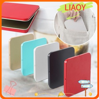 Liaoy กล่องเหล็ก แบบพกพา สําหรับใส่ชา เค้ก