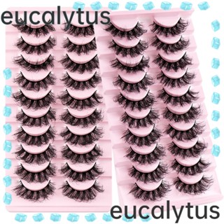 Eucalytus1 ขนตาปลอม ขนมิงค์เทียม ยาว งอนงอน ดูเป็นธรรมชาติ แฟชั่นสําหรับผู้หญิง