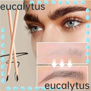 Eucalytus1 ดินสอเขียนคิ้ว แบบไม้ สีน้ําตาลเข้ม สวมใส่ง่าย กันน้ํา สําหรับผู้หญิง