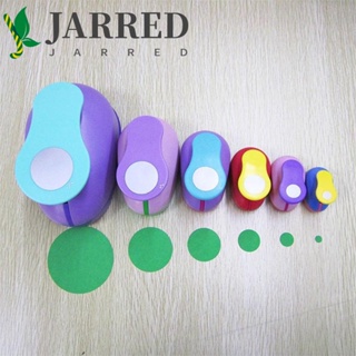 Jarred เครื่องเจาะกระดาษ ทรงกลม ลายนูน ขนาด 9 16 25 มม. สําหรับเด็ก