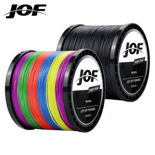 Jof สายเบ็ดตกปลา PE 10-82LB 4 เส้น 300 ม. 500 ม. 1000 ม. แข็งแรงมาก