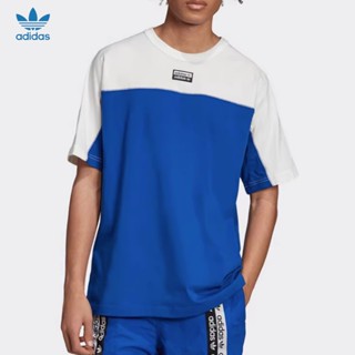 Adidas ของแท้ 100% เสื้อยืดคอกลม แขนสั้น ผ้าถัก สําหรับผู้ชาย ED7136