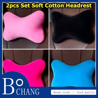 Bochangcotton หมอนรองคอ ผ้าฝ้าย สําหรับเบาะรถยนต์