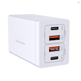 Tomobetter ฮับชาร์จ USB 65W 4 พอร์ต QC4.0 QC PD3.0 PD Type-C สําหรับสมาร์ทโฟน แท็บเล็ต แล็ปท็อป