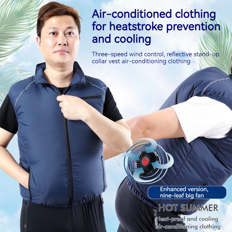 เสื้อกั๊กแขนกุด ป้องกันความร้อน เหมาะกับฤดูร้อน สําหรับผู้ชาย และผู้หญิง