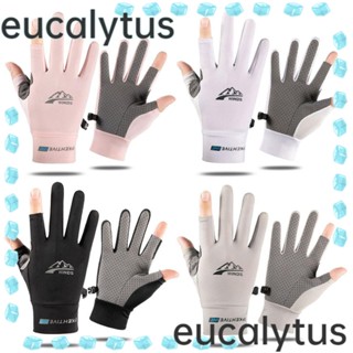 Eucalytus1 ถุงมือขี่จักรยาน กันลื่น ทนต่อการสึกหรอ สําหรับเล่นกีฬา ยิม ฟิตเนส