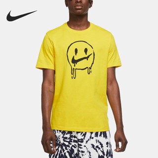 Nike ของแท้ 100% เสื้อยืดลําลอง แขนสั้น พิมพ์ลายน่ารัก เหมาะกับการวิ่ง ออกกําลังกาย เล่นกีฬา สําหรับผู้ชาย CV2111