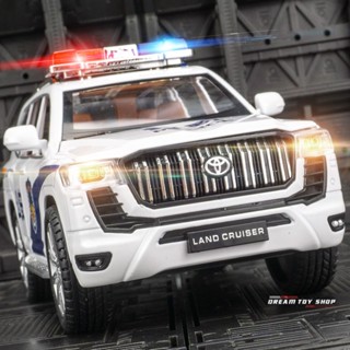 โมเดลรถตํารวจ 1:24 Toyota Prado Police ของเล่นสําหรับเด็ก