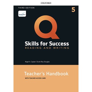 Bundanjai (หนังสือเรียนภาษาอังกฤษ Oxford) Q : Skills for Success 3rd ED 5 : Reading and Writing Teachers Handbook with