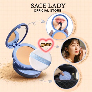 CYREAL CYREAL Sace Lady Face Powder Waterproof Oil Control Long Lasting Skin Lightening Flawless Setting Powder แต่งหน้านู้ด8G