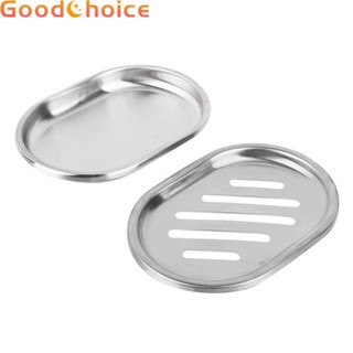 Stylish Stainless Steel Soap Dish Anti Rust Double Draining Fits Most Soap Sizes