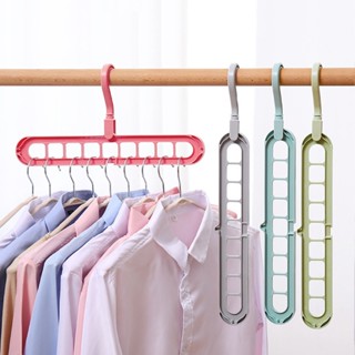 New 360 Rotating Multi-function Folding Hanger Wardrobe Drying Clothes Storage