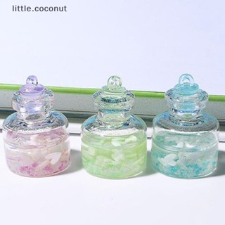 [little.coconut] ขวดแดชบอร์ดเรซิ่น เรืองแสง ขนาดเล็ก สุ่มสี สําหรับรถยนต์ 2 ชิ้น