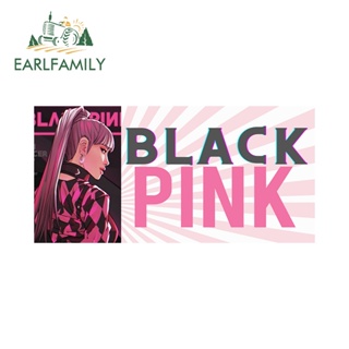 Earlfamily สติกเกอร์ ลายกราฟฟิค BLACKPINK 13 ซม. x 11.6 ซม. สําหรับติดตกแต่งรถยนต์