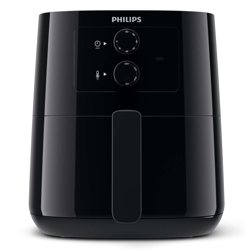 Philips Essential Compact Airfryer, 0.8 kg, 12 functions, 4.1L, up to 90% less fat, black (HD9200/91)