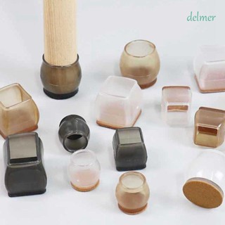 Delmer แผ่นซิลิโคน ทรงสี่เหลี่ยมผืนผ้า สําหรับรองขาโต๊ะ เก้าอี้