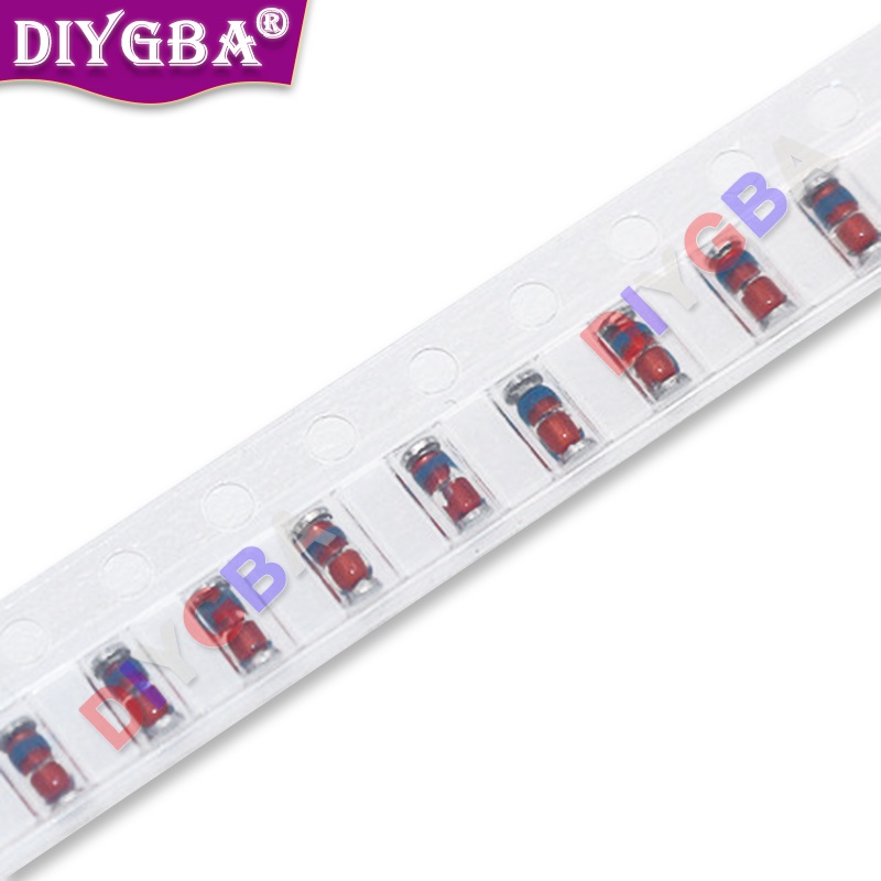 100PCS 1W Zener ไดโอด ZMM5V1 ZMM3V0 3V3 3V9 4V7 5V1 7V5 8V2 10V 12V 15V 16V 18V 20V 24V 33V 14V 14V 