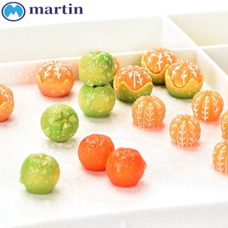 Martin โมเดลผลไม้จิ๋ว สีส้ม สําหรับตกแต่งบ้านตุ๊กตา สเกล 1/12 DIY