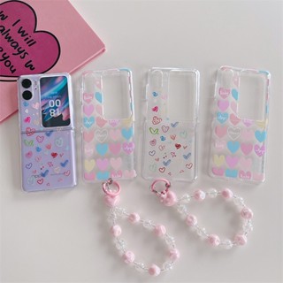 เคสโทรศัพท์มือถือ แบบฝาพับ กันกระแทก ลายหัวใจ คุณภาพสูง สําหรับ OPPO Find N2