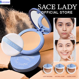 SACE LADY Oil Control Matte Air Face Powder Long Lasting Flawless Setting Makeup Matte Lightweight Powder With Mirror KDURANT