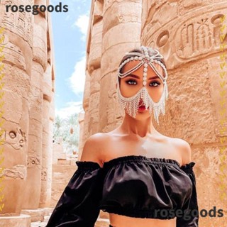 Rosegoods1 ผ้าคลุมหน้า เซ็กซี่ เครื่องแต่งกาย เครื่องประดับโซ่ พลอยเทียม