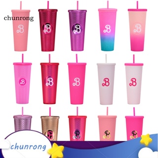 Chunrong แก้วน้ํา มีหลอดดูด กันรั่วซึม ขนาด 800 มล. พร้อมฝาปิด สําหรับเดินทาง กลางแจ้ง