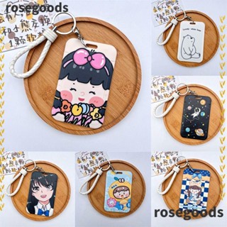 Rosegoods1 ที่ใส่นามบัตร บัตรประจําตัว ธนาคาร น่ารัก สําหรับผู้หญิง ผู้ชาย