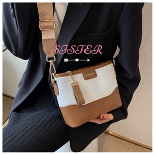 SISTER  กระเป๋าผู้หญิงสะพายข้าง สไตล์เกาหลี 2023 NEW  ทันสมัย High quality Chic Unique L91TQNB 37Z230910