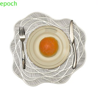 Epoch แผ่นรองจาน ลายดอกกุหลาบ ฉลุลาย สําหรับร้านอาหาร