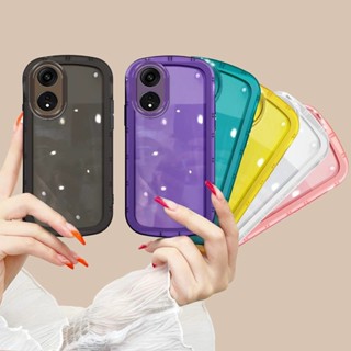 ใหม่ พร้อมส่ง เคสโทรศัพท์มือถือ กันตก ป้องกันกล้อง ปิดด้านหลัง เรียบง่าย สีขาว ดํา สําหรับ OPPOA58 A78 A58 A78 4G 2023 A584G