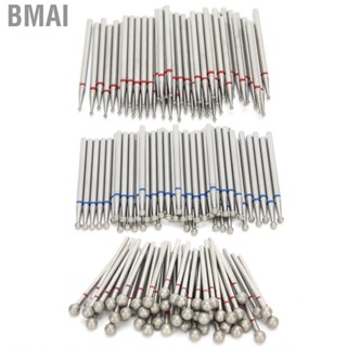 Bmai 50pcs Spherical Nail Drill Bits Dead Skin  Polishing Grinding Hea