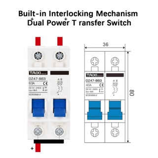 เบรกเกอร์วงจร 36V 48V 6KA จํานวนจํากัด 1 ชิ้น