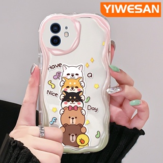 เคสโทรศัพท์มือถือใส แบบนิ่ม ลายการ์ตูนสัตว์ กันกระแทก สําหรับ iPhone 12 12 Pro 12 Mini 12 Pro Max