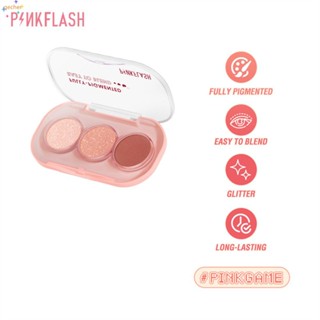 Pinkflash พาเลตต์อายแชโดว์ เนื้อแมตต์ กันน้ํา ประกายมุก สําหรับแต่งหน้า แต่งตา