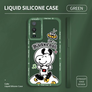 เคสโทรศัพท์ซิลิโคน TPU แบบนิ่ม ลายการ์ตูนสุนัข Snoopy กันกระแทก ป้องกันกล้อง สําหรับ Vivo Y01 Y15A Y15S Y52 Y55 Y72 Y75 Y76 5G