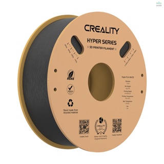 Creality Hyper PLA เส้นใยพลาสติก 1.75 มม. ความเร็วสูง 1 กก.(2.2lb) ความแม่นยํา +/-0.03 มม. สีดํา สําหรับเครื่องพิมพ์ 3D 1 ม้วน