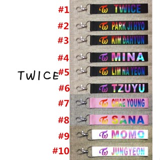 K-pop TWICE Laser Name of The Key Key Chain Phone Pendant Clearance sale