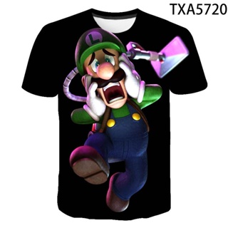 เสื้อยืด พิมพ์ลาย Luigis Mansion Streetwear แฟชั่นสตรีท