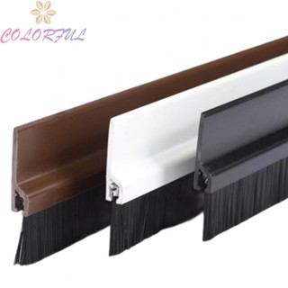 【COLORFUL】100CM Door Bottom Brush Seal Strip Insectproof Soundproof Door Bottom Seal Strip