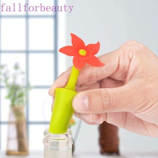 Fallforbeauty จุกไม้คอร์กซิลิโคน ใช้ซ้ําได้ สําหรับปิดจุกไวน์ บาร์เทนเดอร์