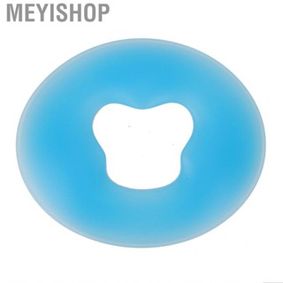 Meyishop Silicone Spa Face Pillow   Head Cushion Pad Round Blue for Beauty Salon