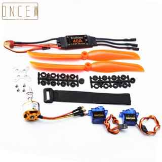 【ONCEMOREAGAIN】A2212 40A ESC 8060 Propeller SG90 Micro for RC Fixed Wing Plane Helicopter