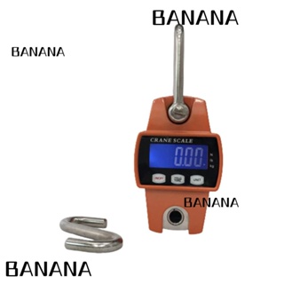 Banana1 เครื่องชั่งน้ําหนักดิจิทัล แบบแขวน 660 ปอนด์ สีส้ม ABS LCD