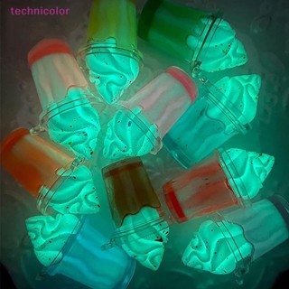 [technicolor] โมเดลแก้วไอศกรีมจําลอง 3D เรืองแสงในที่มืด หลากสี สําหรับตกแต่งบ้านตุ๊กตา 2 ชิ้น