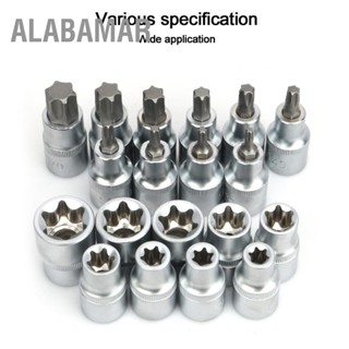 ALABAMAR 19 ชิ้น/เซ็ต 1/2in Drive Star Hex Socket Bit Kit E ประเภทชายหญิงรถซ่อมเครื่องมือ