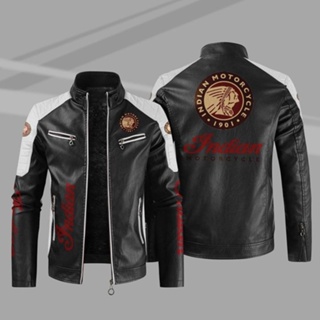 INDIAN LOGO Jacket Windbreaker FTR CARBON SCOUT BOBBER CHIEF BOBBER DARK HORSE VINTAGE DARK HORSE ROADMASTER Motorcycle Riding Leather Long-sleeved Thin Rainproof Jacket